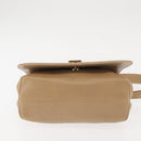Salvatore Ferragamo Vala Shoulder Bag Leather Beige Auth BA6806-5