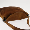 Salvatore Ferragamo Gancini Shoulder Bag Suede Brown Auth BA6808-6