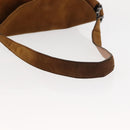 Salvatore Ferragamo Gancini Shoulder Bag Suede Brown Auth BA6808-7