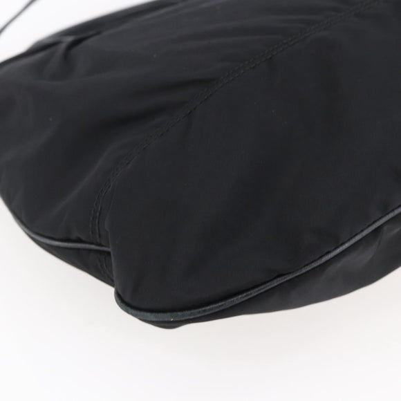 Salvatore Ferragamo Vala Hand Bag Nylon Leather 2way Black Silver Auth BA6809