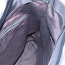 Salvatore Ferragamo Vala Hand Bag Nylon Leather 2way Black Silver Auth BA6809-19