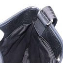 Salvatore Ferragamo Gancini Shoulder Bag Enamel Black Auth BA6810-18