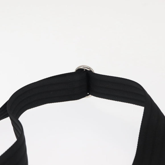 Salvatore Ferragamo Gancini Shoulder Bag Enamel Black Auth BA6810