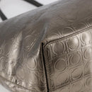 Salvatore Ferragamo Gancini Tote Bag Enamel Gold Auth BA6811-11