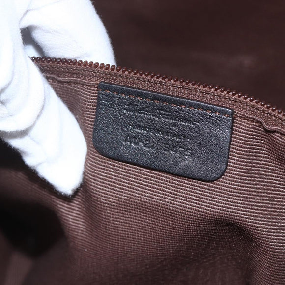 Salvatore Ferragamo Gancini Tote Bag Enamel Gold Auth BA6811