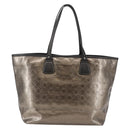 Salvatore Ferragamo Gancini Tote Bag Enamel Gold Auth BA6811-3