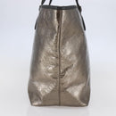 Salvatore Ferragamo Gancini Tote Bag Enamel Gold Auth BA6811-4