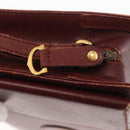 CARTIER Must Line Clutch Bag Leather Bordeaux Auth BA6812-9