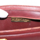 CARTIER Must Line Clutch Bag Leather Bordeaux Auth BA6812-10