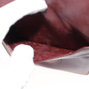 CARTIER Must Line Clutch Bag Leather Bordeaux Auth BA6812-12