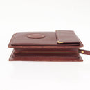 CARTIER Must Line Clutch Bag Leather Bordeaux Auth BA6812-3
