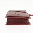 CARTIER Must Line Clutch Bag Leather Bordeaux Auth BA6812-6