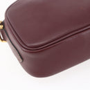 CARTIER Must Line Shoulder Bag Leather Bordeaux Auth BA6813-13