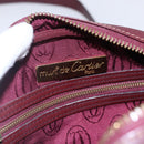 CARTIER Must Line Shoulder Bag Leather Bordeaux Auth BA6813-15