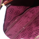 CARTIER Must Line Shoulder Bag Leather Bordeaux Auth BA6813-16