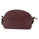 CARTIER Must Line Shoulder Bag Leather Bordeaux Auth BA6813-3