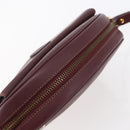 CARTIER Must Line Shoulder Bag Leather Bordeaux Auth BA6813-6