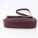 CARTIER Must Line Shoulder Bag Leather Bordeaux Auth BA6813-9