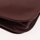 CARTIER Must Line Shoulder Bag Leather Bordeaux Auth BA6814-14