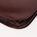 CARTIER Must Line Shoulder Bag Leather Bordeaux Auth BA6814-15