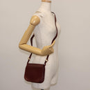 CARTIER Must Line Shoulder Bag Leather Bordeaux Auth BA6814-19