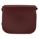 CARTIER Must Line Shoulder Bag Leather Bordeaux Auth BA6814-13