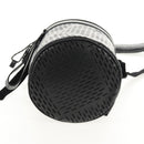 BOTTEGA VENETA Bucket Shoulder Bag Punching leather Black Auth BA6816M-5