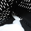 BOTTEGA VENETA Bucket Shoulder Bag Punching leather Black Auth BA6816M-11