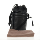 BOTTEGA VENETA Bucket Shoulder Bag Punching leather Black Auth BA6816M-12