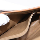 Christian Dior Honeycomb Canvas Shoulder Bag PVC Leather Beige Auth BA6818-12