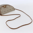 Christian Dior Honeycomb Canvas Shoulder Bag PVC Leather Beige Auth BA6819-7