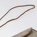 Christian Dior Honeycomb Canvas Shoulder Bag PVC Leather Beige Auth BA6819-8