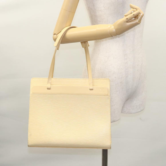 LOUIS VUITTON Epi Croisette PM Tote Bag Vanilla M5249A LV Auth BA682