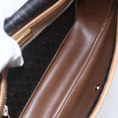 Christian Dior Honeycomb Canvas Shoulder Bag PVC Leather Black Auth BA6820-11