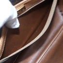 Christian Dior Honeycomb Canvas Shoulder Bag PVC Leather Black Auth BA6820-21