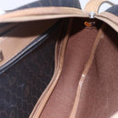 Christian Dior Honeycomb Canvas Shoulder Bag PVC Leather Black Auth BA6821-17