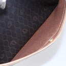 Christian Dior Honeycomb Canvas Shoulder Bag PVC Leather Black Auth BA6821-20