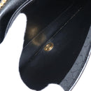 Christian Dior Chain Shoulder Bag Leather Black Auth BA6823-12