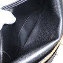 Christian Dior Chain Shoulder Bag Leather Black Auth BA6823-21