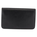 Christian Dior Chain Shoulder Bag Leather Black Auth BA6823-2
