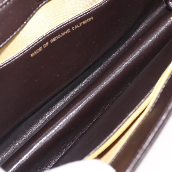 Christian Dior Shoulder Bag Leather Brown Auth BA6824