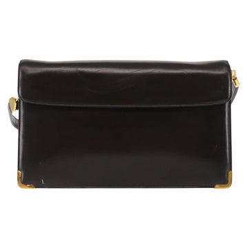 Christian Dior Shoulder Bag Leather Brown Auth BA6824 - 0