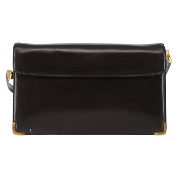 Christian Dior Shoulder Bag Leather Brown Auth BA6824