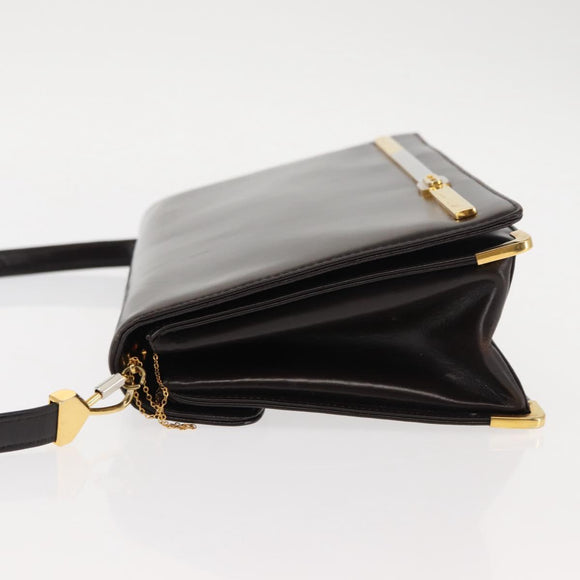 Christian Dior Shoulder Bag Leather Brown Auth BA6824