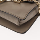 Chloe Fay Shoulder Bag Suede Leather Beige Auth BA6827-16