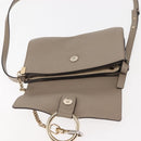 Chloe Fay Shoulder Bag Suede Leather Beige Auth BA6827-10