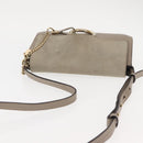 Chloe Fay Shoulder Bag Suede Leather Beige Auth BA6827-6