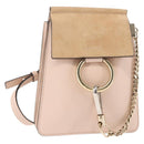 Chloe Fay Shoulder Bag Suede Leather Pink Auth BA6828-1