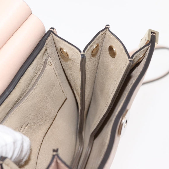 Chloe Fay Shoulder Bag Suede Leather Pink Auth BA6828