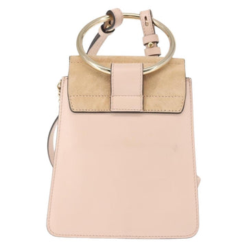 Chloe Fay Shoulder Bag Suede Leather Pink Auth BA6828 - 0